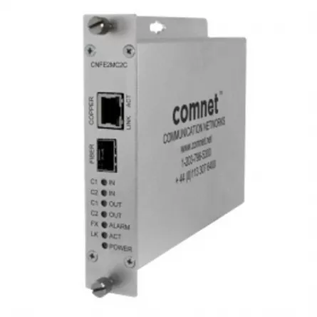 Media Converter, 100Mbps, 2 Duplex Contacts, 1 SFP Port + 1 RJ-45 Copper Port, Mini (SFP Sold Seperatley), [],https:b2b.sielinvest.ro