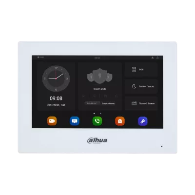 Monitor pentru videointerfon IP, ecran 7 inch TFT, slot MicroSD, touch screen, alimentare PoE sau 12V, Dahua, [],https:b2b.sielinvest.ro