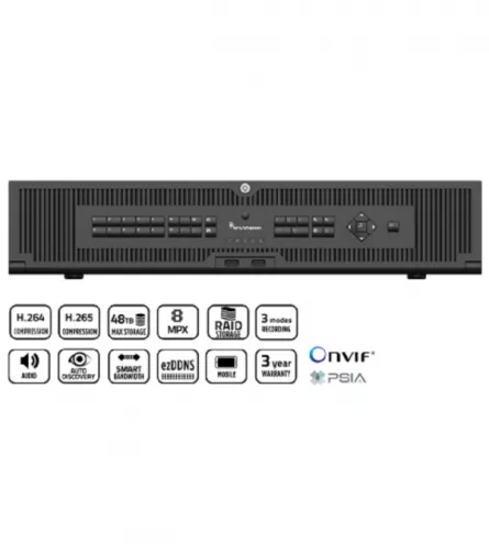 NVR TRUVISION 22P, H 265, 64 CANALE, IP, 2U, 32 TB, [],https:b2b.sielinvest.ro