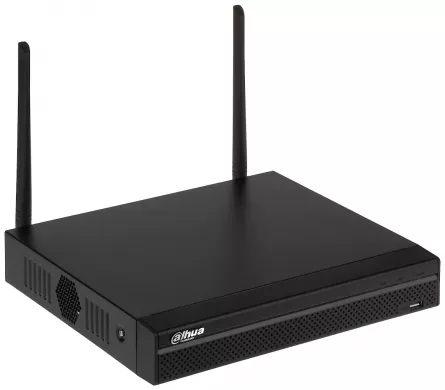 NVR Dahua, 4 canale, 4K, 1 slot HDD, wireless, VGA, HDMI, H.265+, 80 Mbps, [],https:b2b.sielinvest.ro