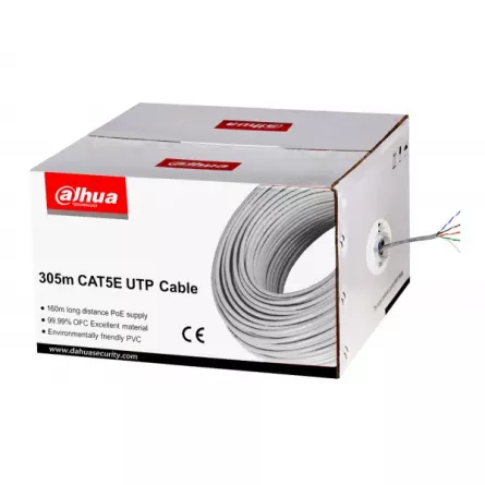 Cablu UTP CAT5E - Alimentare PoE: maxim 160m 99.9% OFC (Oxygen Free Copper), ROLA 305M, [],https:b2b.sielinvest.ro