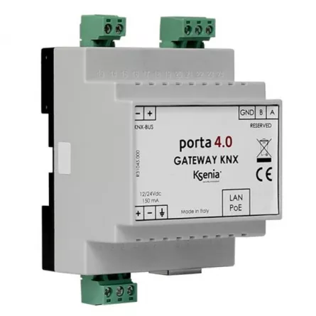 Porta 4.0, interfata IP bidirectionala pentru protocol Konnex(KNX); instalare pe sina DIN, [],https:b2b.sielinvest.ro