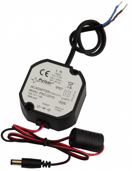 Alimentator capsulat ermetic 12V/1.5 A, mufă DC 2.1/5.5 pentru alimentarea camerelor, putere 18W, [],https:b2b.sielinvest.ro