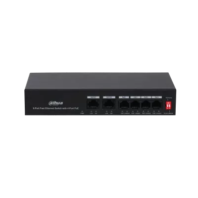 Switch Fast Ethernet 6 porturi, 4 porturi POE,  10/100 Mbps, 1.2 Gbps, 0.89 Mpps, PoE, [],https:b2b.sielinvest.ro