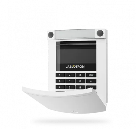 Tastatura alba LCD alba cu cititor RFID (125kHz), conectare pe BUS, [],https:b2b.sielinvest.ro
