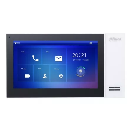 Monitor videointerfon IP, handsfree, interior, ecran 7" cu touchscreen, rezolutie 1024x600, butoane touch, [],https:b2b.sielinvest.ro
