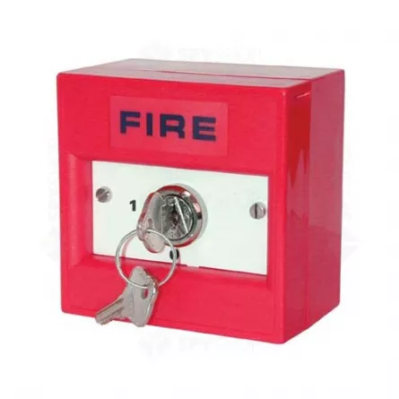 Buton actionat cu cheie, 2 pozitii, un singur contact NO/NC, culoare rosie, de interior, [],https:b2b.sielinvest.ro