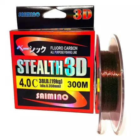 FIR FLUOROCARBON SAIMINO STEALTH 3D, 300m, 0.18mm / 8kg , [],snz.ro