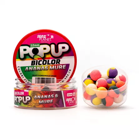 POP-UP BICOLOR ANANAS & MURE 12mm 25g, [],snz.ro