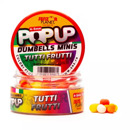 POP-UP DUMBELLS MINIS TUTTI FRUTTI 4-5mm 10g, [],snz.ro