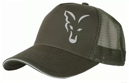 SAPCA FOX GREEN & SILVER TRUCKER CAP, [],snz.ro