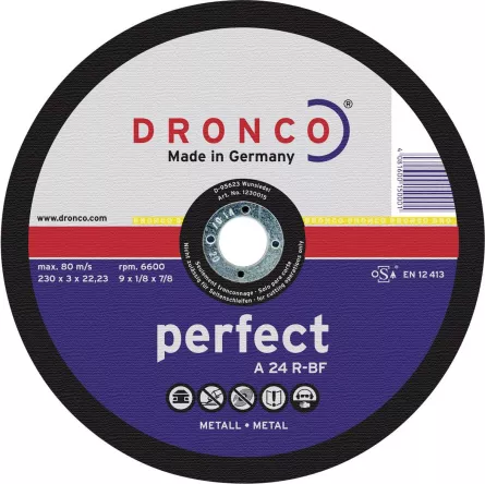 DISC DRONCO PERFECT A24R METAL 230x3.0x22.23 * 1230015100, [],victor-csv.ro