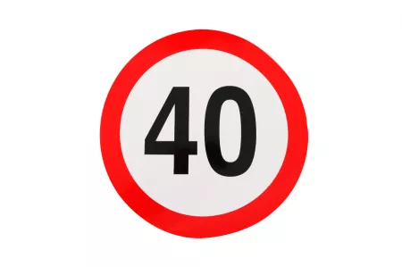 Indicator limitare viteză simplă 40km/h