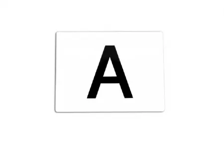 Placă litera "A" pentru deșeuri periculoase