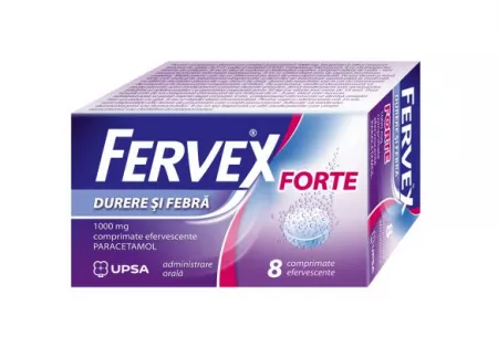 FERVEX DURERE SI FEBRA FORTE 1000 mg x 1 COMPR. EFF. 1000mg UPSA SAS