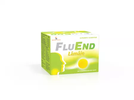 FluEnd lămâie, 20 comprimate