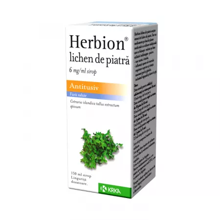 Herbion lichen de piatra 6mg, 150 ml, Krka
