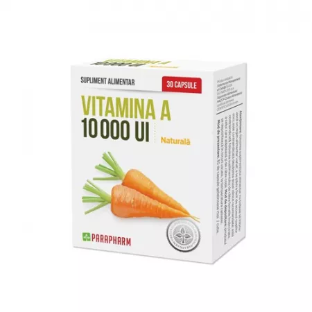 Vitamina A 10000 UI - Parapharm, 30 capsule