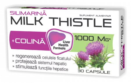 Silimarina Milk Thistle, 30 capsule, Zdrovit