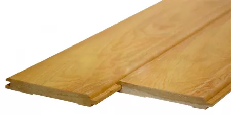 Larch wood paneling 12.5 mm thickness, 96 x 4000 mm, exterior, class BC