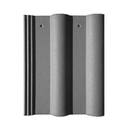 Tigla de beton Nova Double Roman gri antracit 420 x 330 mm