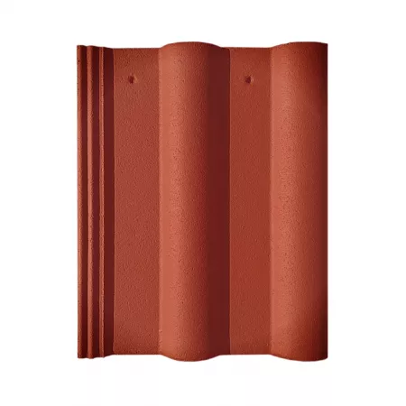Tigla de beton Nova Double Roman rosu oxid 420 x 330 mm