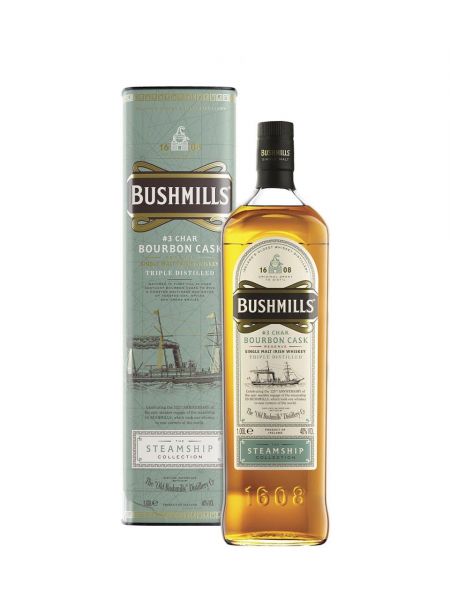 Steamship Bourbon Cask Irish Whiskey 40% 1 L Giftbox