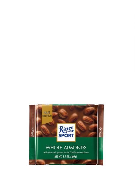 Whole Almonds, ciocolata cu migdale intregi 100 g