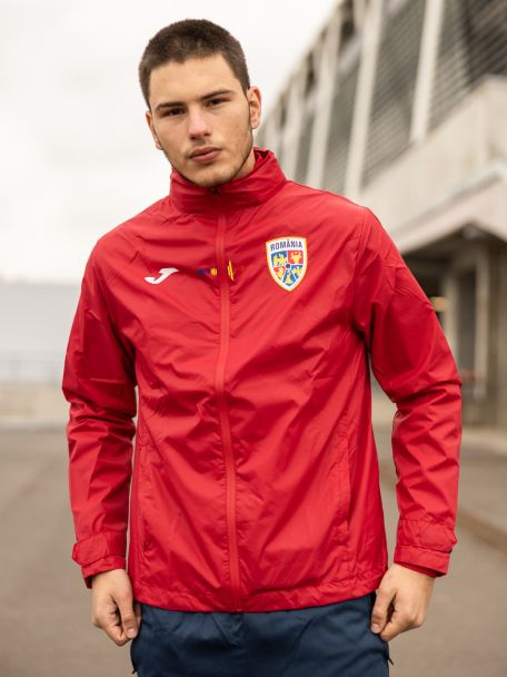 Jachetă de vânt România roșie