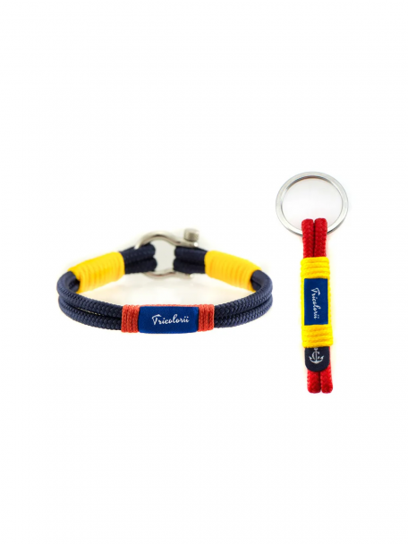 Set Bratara Nautica + Breloc Tricolorii CNCFRF #02 17cm