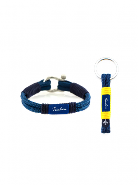 Set Bratara Nautica + Breloc Tricolorii CNCFRF #03 17cm
