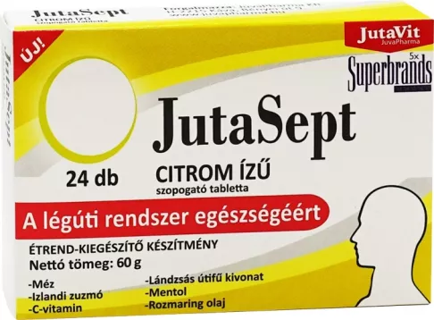 JutaSept  Comprimate de supt  CU GUST DE LĂMÂIE.
