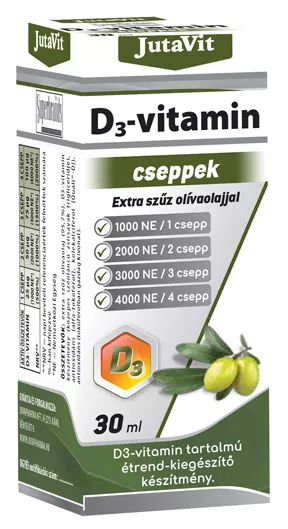 JutaVit picături de vitamina D3 Cu ulei virgin de măsline