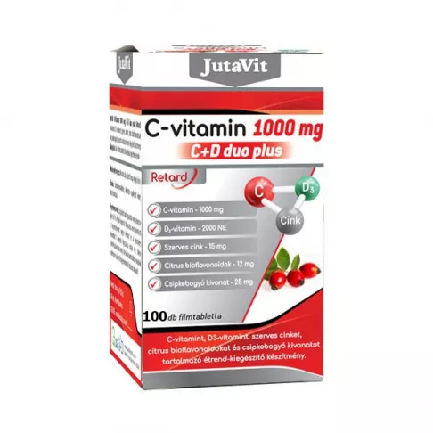 JutaVit Vitamina C 1000mg 
C+D DUO plus  100 TABLETE 