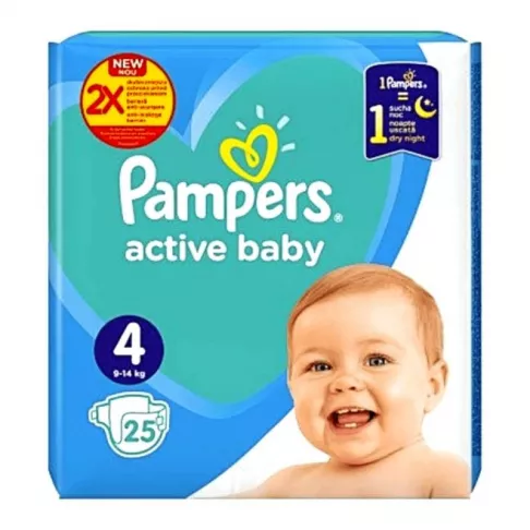 PAMPERS PANTS ACTIVE BABY NR 4 (9-14 KG) X 24 BUC (A008764)