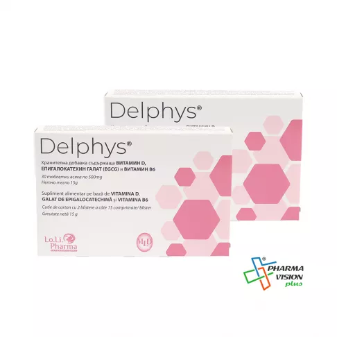 DELPHYS * 30 tablete 1+1 PACHET PROMO - Lo.Li Pharma 