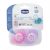 Suzeta Chicco silicon Physio Air, forma ortodontica, 0-6 luni+, 2buc, roz