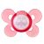 Suzeta Chicco silicon Physio Comfort, forma ortodontica, 6-12 luni, roz