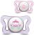 Suzeta silicon Chicco Physio Micro, 2 buc, forma ortodontica, 0-2luni, girl