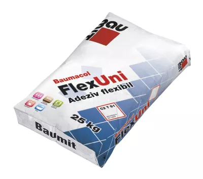 Baumit Baumacol FlexUni adeziv flexibil pentru gresie si faianta  interior/exterior gri, 25 kg