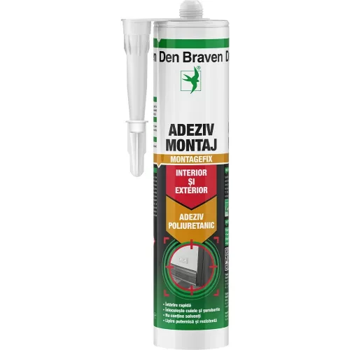 Adeziv pentru montaj Poliuretanic Den Braven Montagefix PU DIY 300 ml