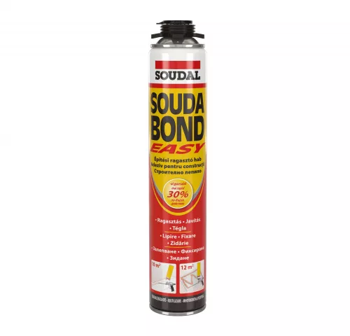 Spuma poliuretanica adeziva pentru pistol, Soudal Soudabond Easy, 750 ml