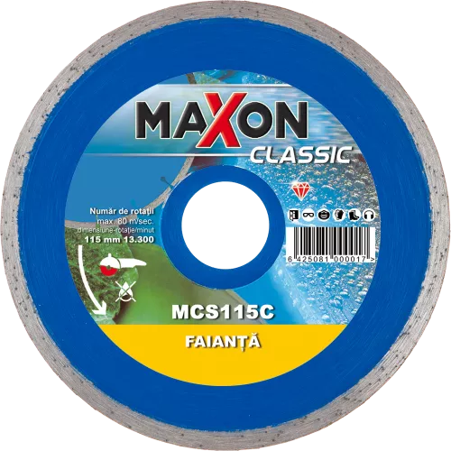 Disc DIAMANTAT continuu pentru gresie / faianta MAXON MCS115C