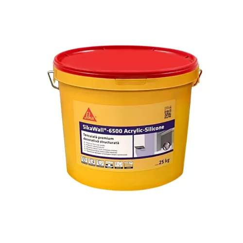 Tencuiala decorativa premium Sika wall acrylic Silicone 25kg