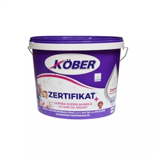 Vopsea lavabila Interior Kober Zertifikat Plus 3 L / 5KG