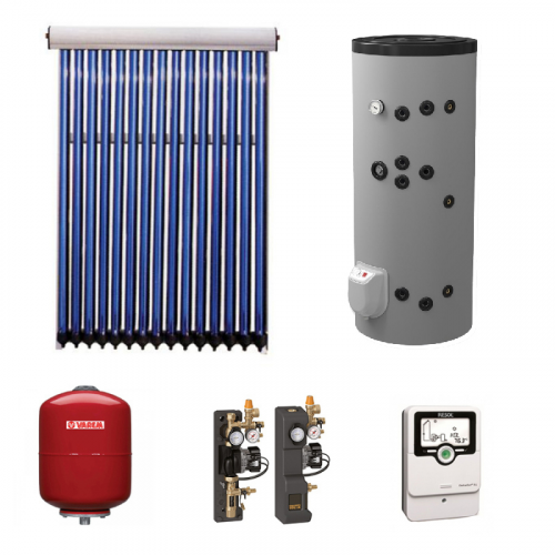 Pachet Vision Panou Solar 20 Tuburi Vidate Cu Boiler Bivalen