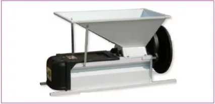 Dezciorchinător cu zdrobitor, manual, cuvă vopsea emailată 900 x 500 mm