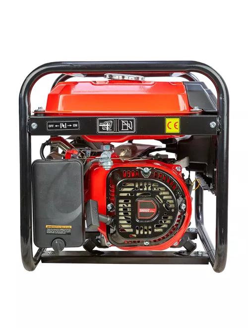 Generator portabil GN2500 cadru deschis 74db rez-15l Pmax/opt-2.8Kw/2.5Kw-230V AVR h-210 benzina start manual Energo