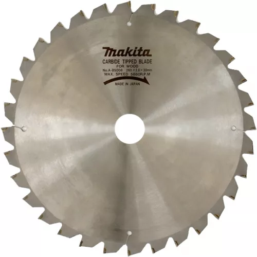 Pânză Makita A-85008 pentru fierastrău circular, lemn, 260x30x2.6 mm, 32 dinti