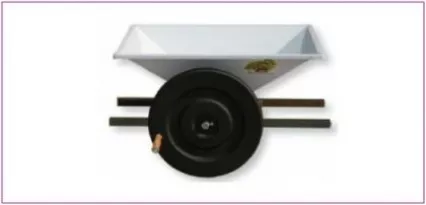 Zdrobitor struguri mic - manual, cuvă vopsea emailată 800 X 500 mm